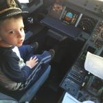 Ben flies Aer Lingus plane