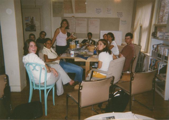 FYSOPers chilling at Teen Voices 1999