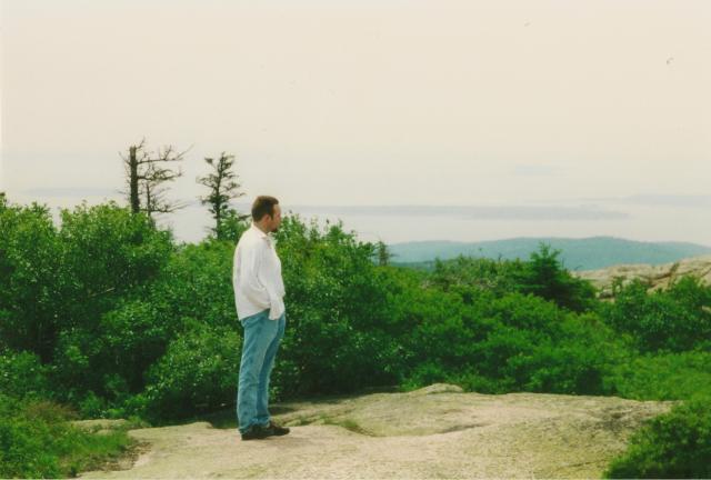 Joe admiring Acadia 2000