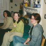 Nicole and Heather at wine party 2001