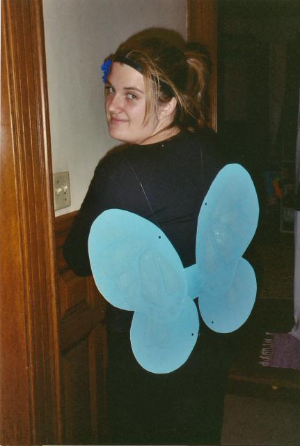 my butterfly wings Halloween 2002