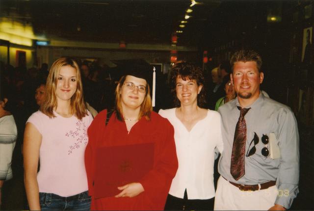 family at commencement