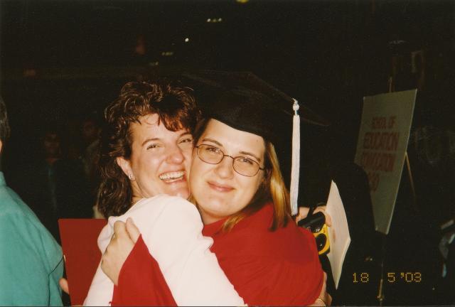me and mom at commencement