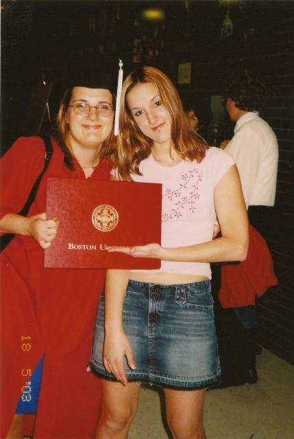 me and Sam at commencement