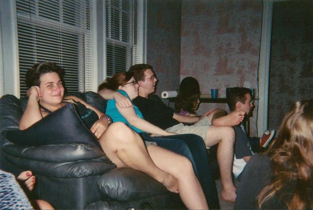 Gilly, Mandy, Ben, Kerri, Culp at movie night Aug 05