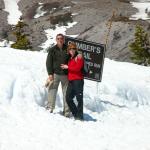 Portland - dad and Viv on Mt. Hood