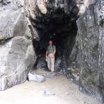 Portland - dad in sea cave