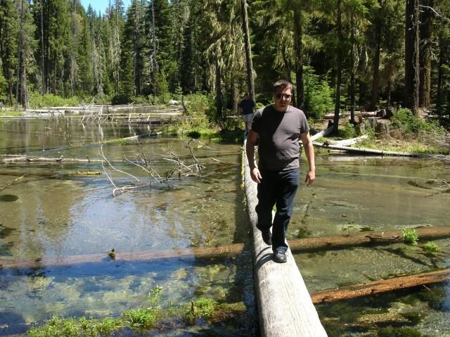 Portland - Dan on log
