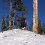 Portland - Jon on top of huge snow mound...in June