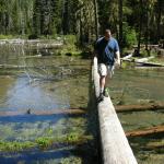 Portland - Jon risking wetness!