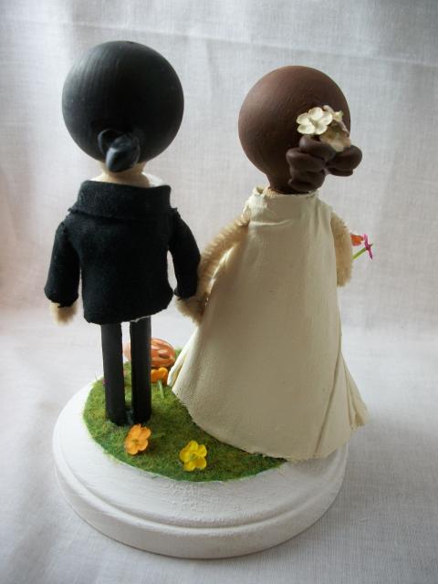 Jenn and Jon cake topper - back