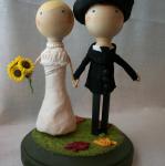 Candace and Mark cake topper -- front 2