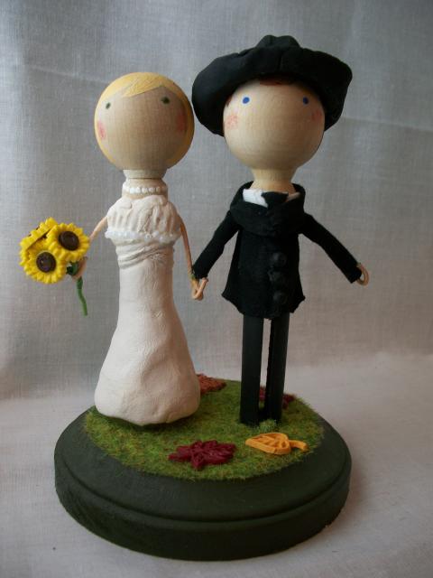 Candace and Mark cake topper -- front 2
