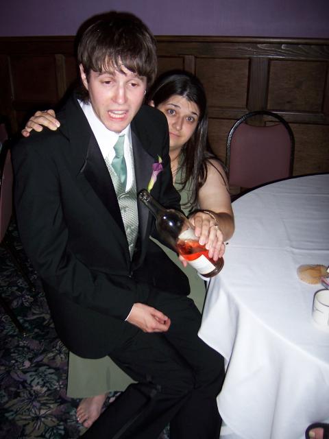 best man's had a bit too much to drink, methinks