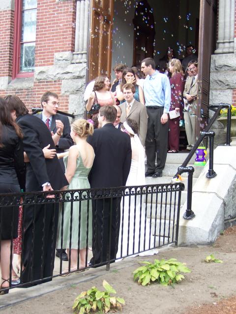 exit from the church