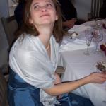 Caitlin shows off her nostrils