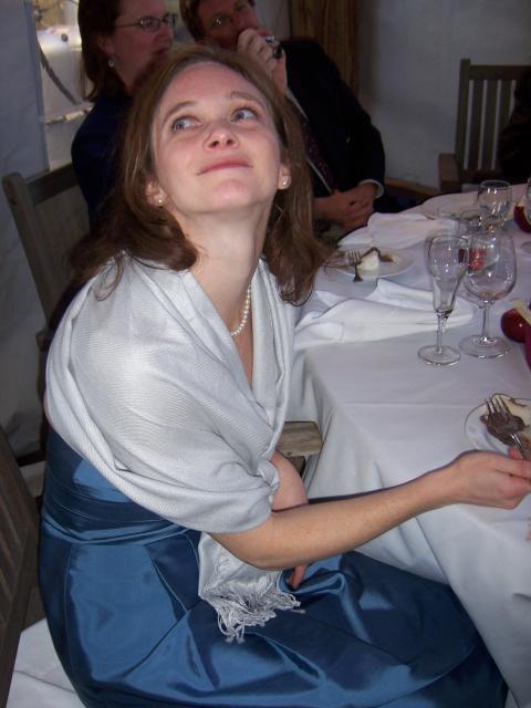 Caitlin shows off her nostrils