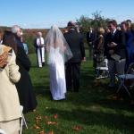 heading up the aisle