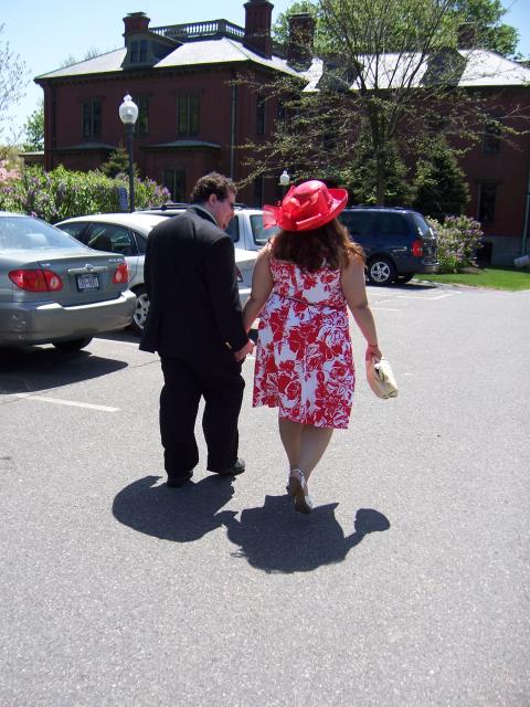 on to the reception...