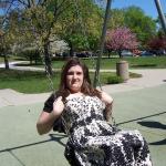 playin' on the playground in pretty clothes