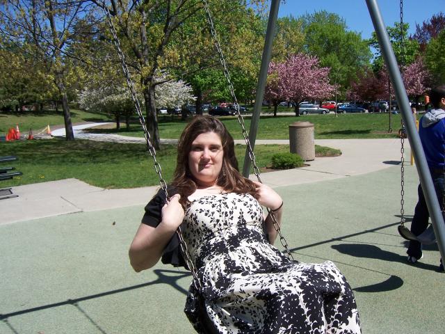 playin' on the playground in pretty clothes