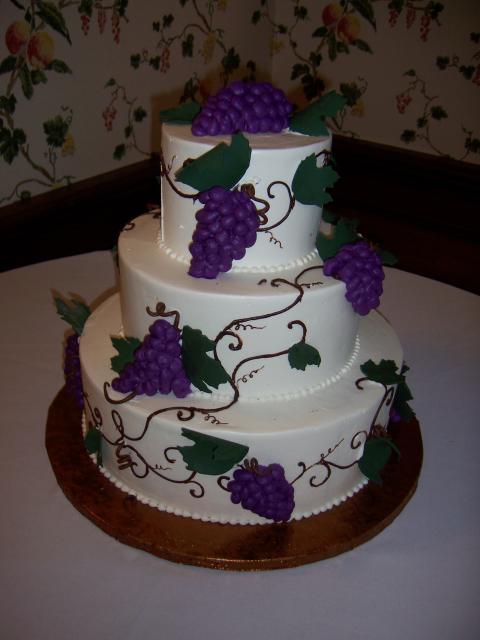 the cake (notice that it matches the wall)