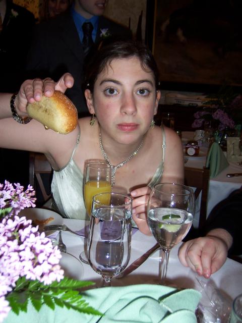 you touch this bread, I cut you!