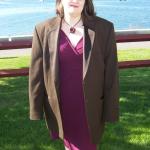 me in Jon's suit jacket