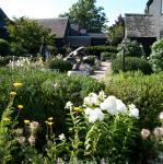 beautiful gardens at the House of the Seven Gables