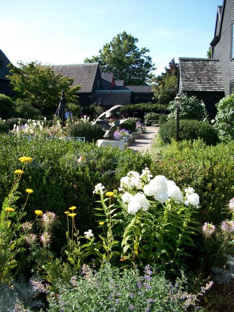 beautiful gardens at the House of the Seven Gables