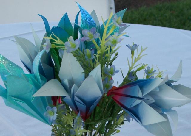 origami centerpieces