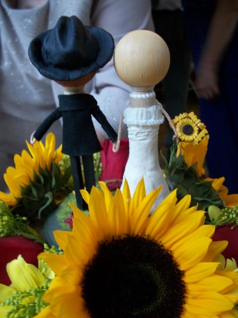 cake topper on cake - back