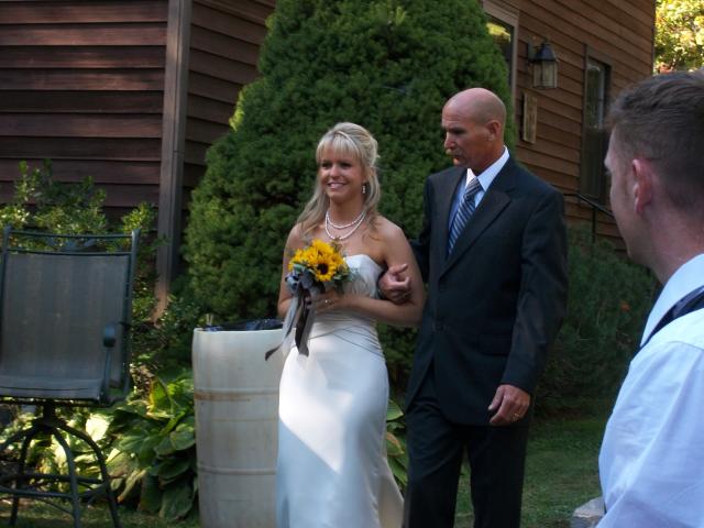 Mike walking Candace up