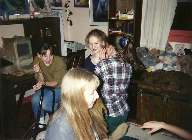 Ghislaine, Laura, Amber, and Carrie