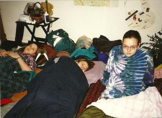 sleepover, me and Teresa