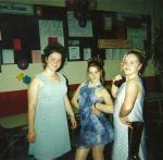 Liz, Ghislaine, and Teresa -- school semi-formal