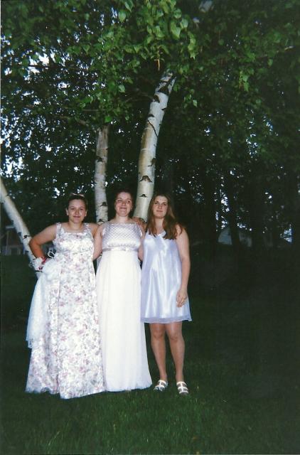 Ghislaine, Liz, and me, prom 98
