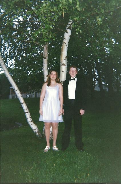 me and my date Scott, prom 98