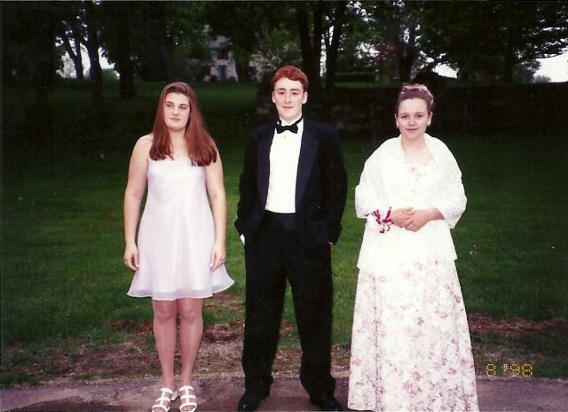 me, Scott, and Teresa, prom 98