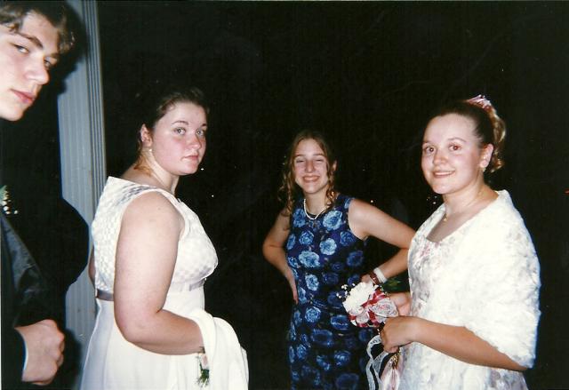 Liz, Ghis, and Teresa, prom 98