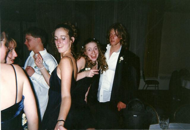 Mialy, Jenn and Mark, prom 98
