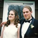me and my prom date, Mark, prom 99