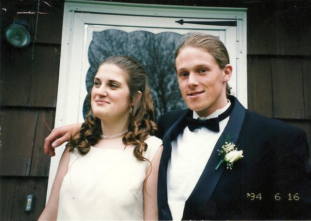 me and my prom date, Mark, prom 99