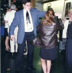 Matt and Cat dancing, NHS induction