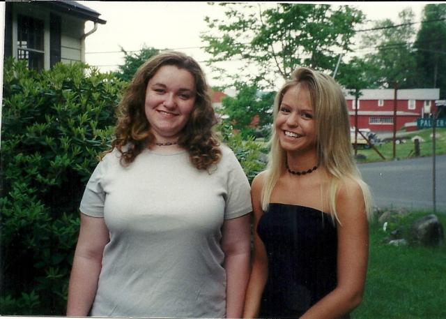 Liz and Candace, senior dinner