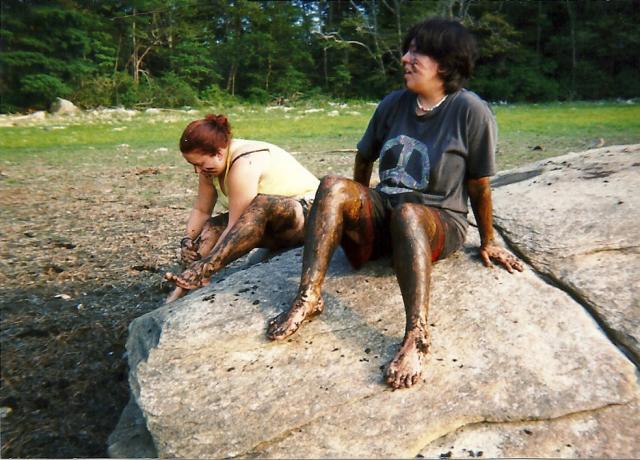 CMP -- Sassy and Moose, when the lake dried up