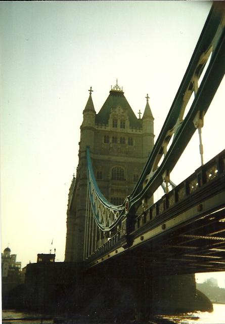 underneath the Tower Bridge