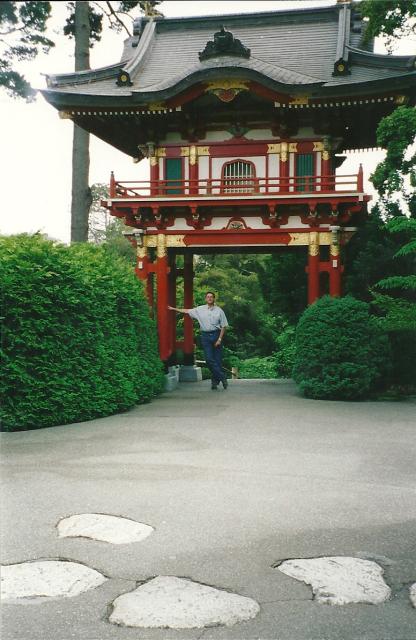 dad at Japanese Tea Gardens