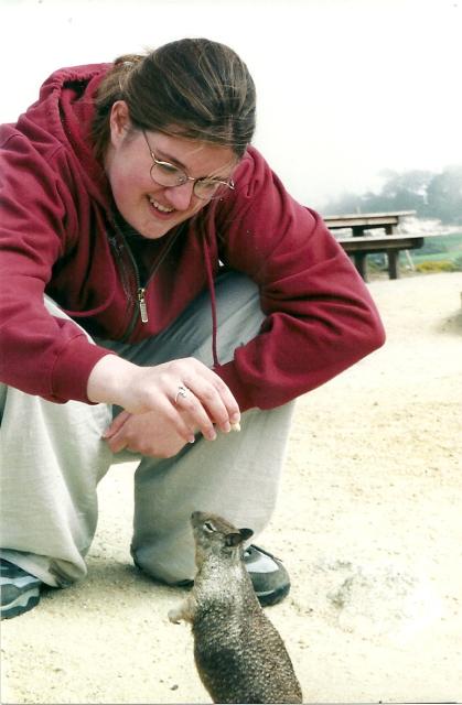 fat squirrel, Pebble Beach