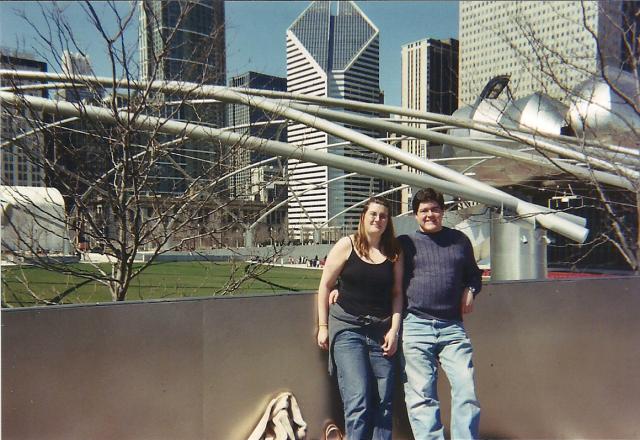 Matty and me in front of Millenium Park